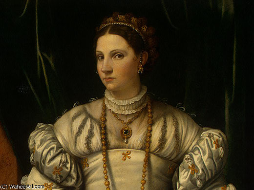 Portrait Of A Lady In White D1 — Alessandro Bonvicino (moretto Da Brescia)