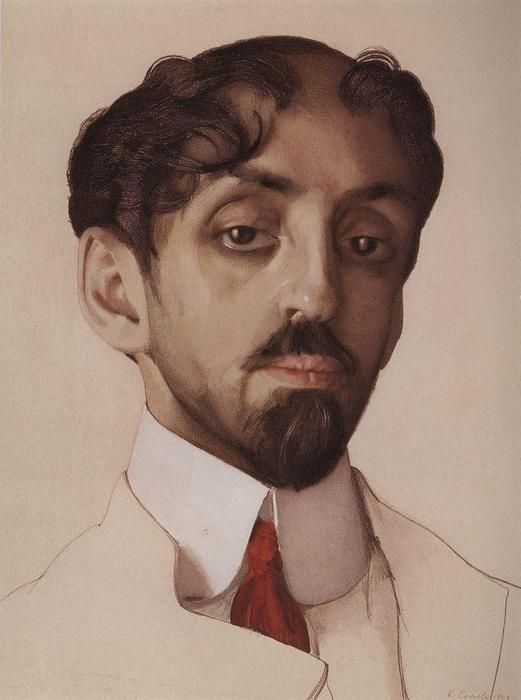 Portrait Of M. Kuzmin — Konstantin Andreevic Somov
