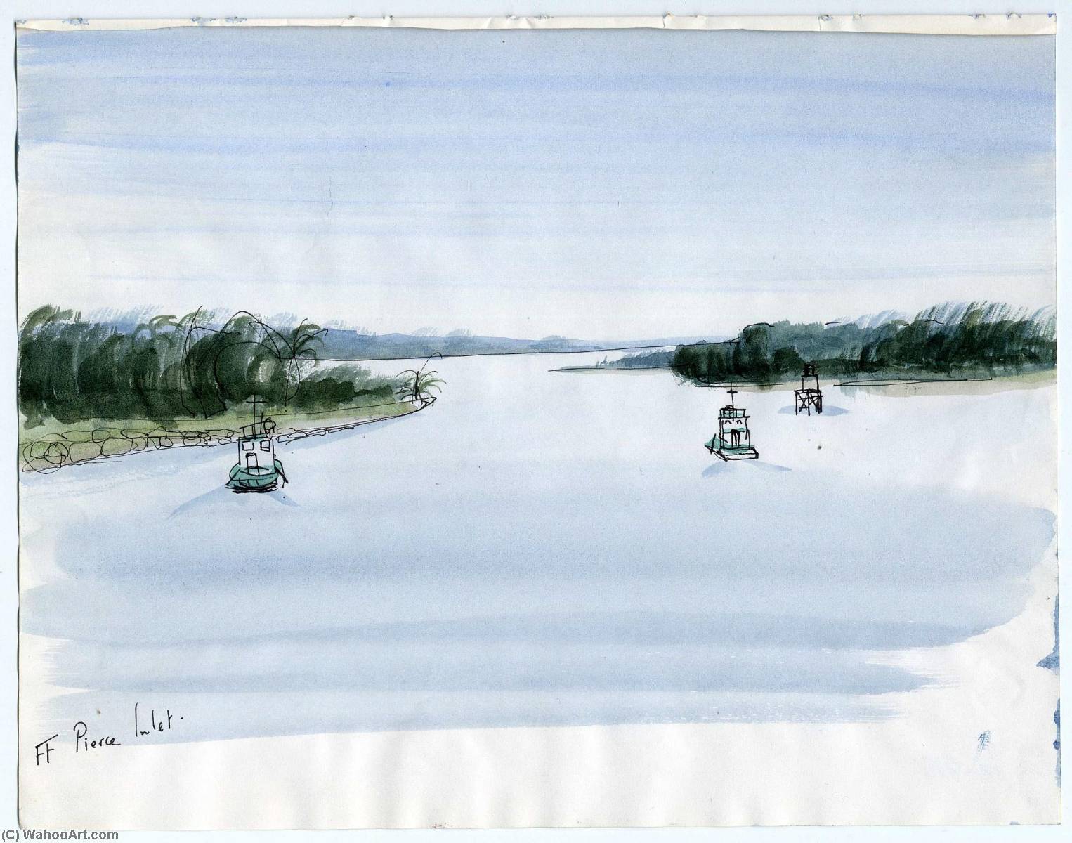 Tugboats On Ft. Pierce Inlet — Theodore Hancock