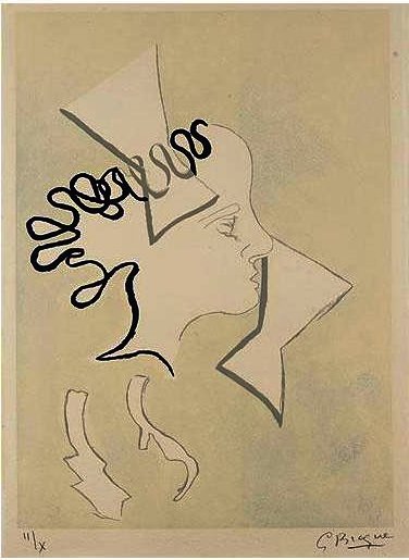 Profile Of Woman — Georges Braque