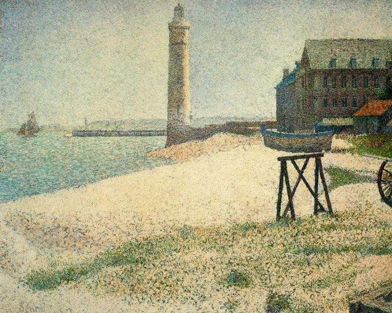 Hospice And Lighthouse, Honfleur — Georges Seurat