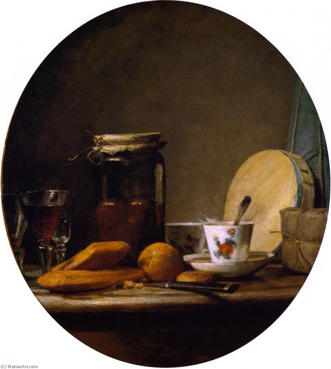 The Jar Of Apricots — Jean-baptiste-siméon Chardin