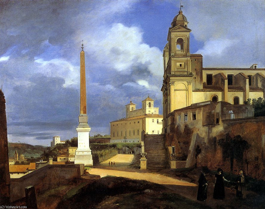 S. Trinità Dei Monti And The Villa Medici, Rome — François Marius Granet