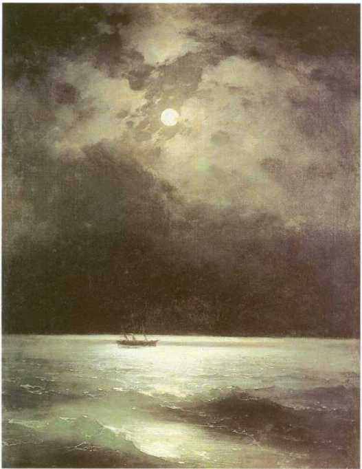The Black Sea At Night — Ivan Konstantinovich Aivazovsky