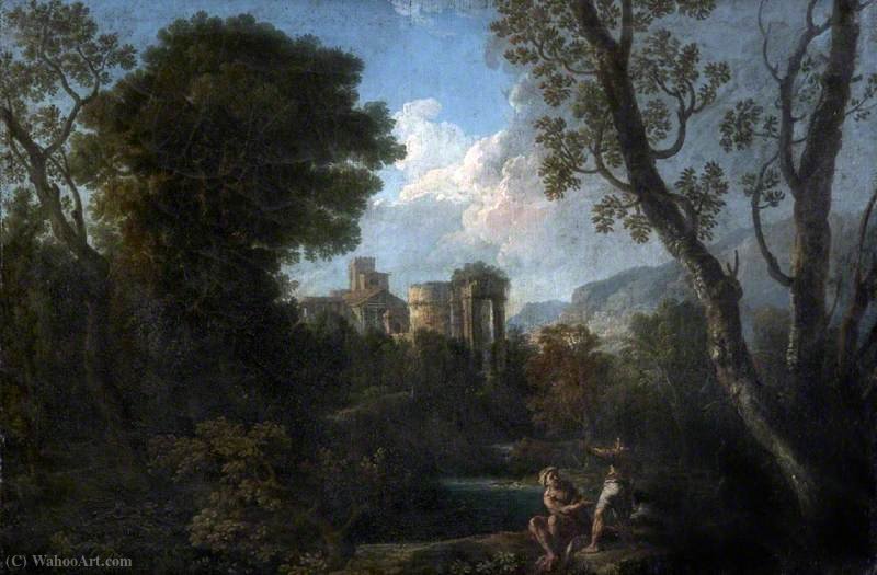 Classical Landscape With Ruins And Figures — Andrea Locatelli