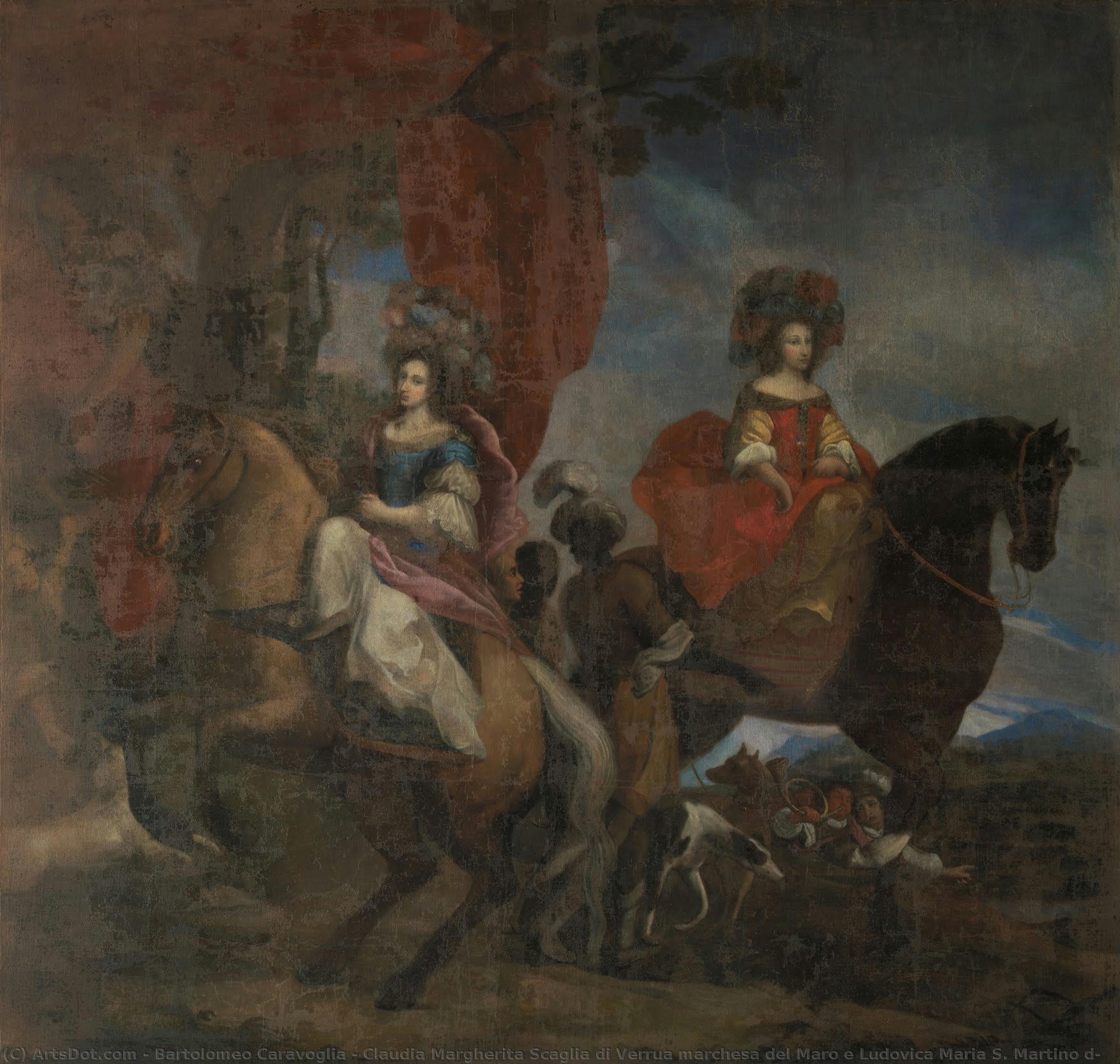 Claudia Margherita Scaglia Di Verrua Marchesa Del Maro E Ludovica Maria S. Martino D — Bartolomeo Caravoglia