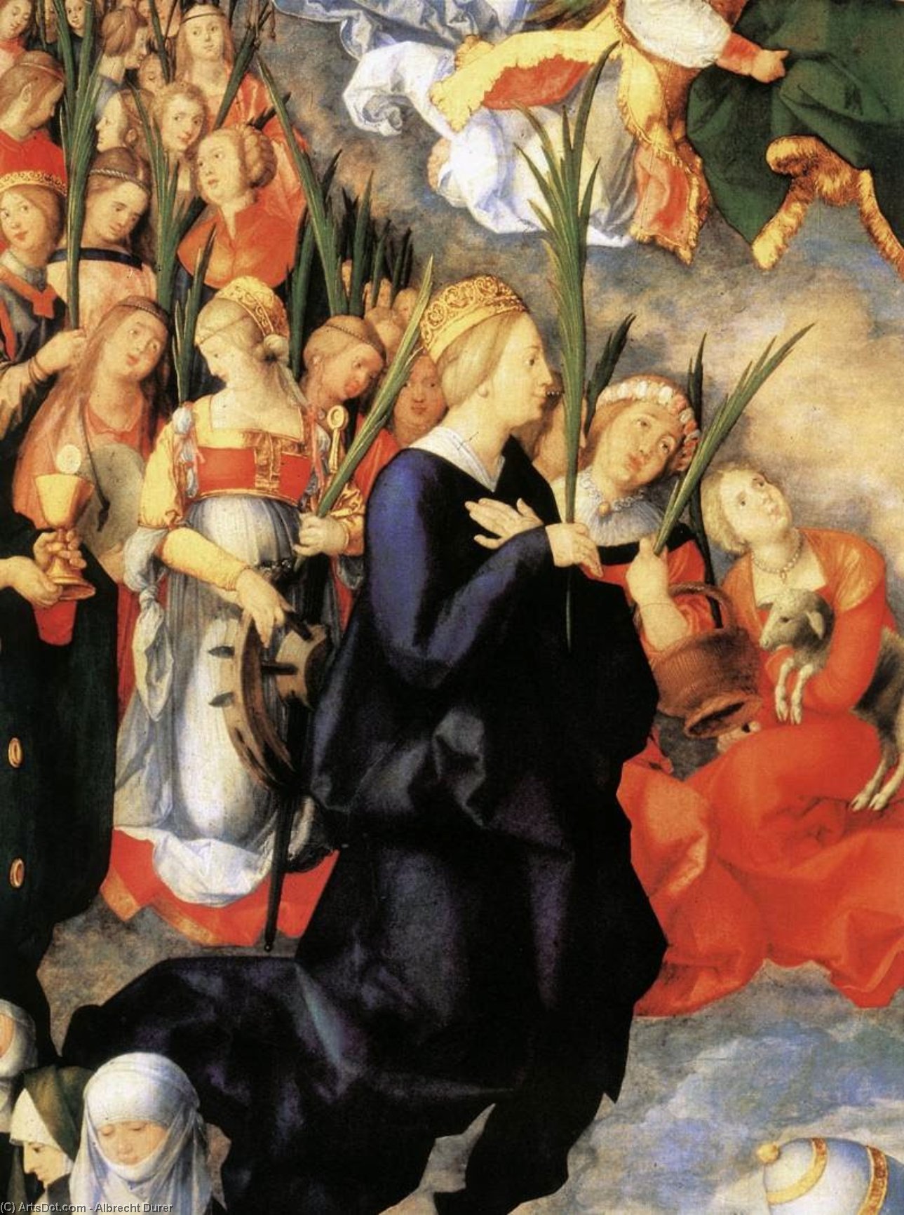 The Adoration Of The Trinity (detail) — Albrecht Dürer