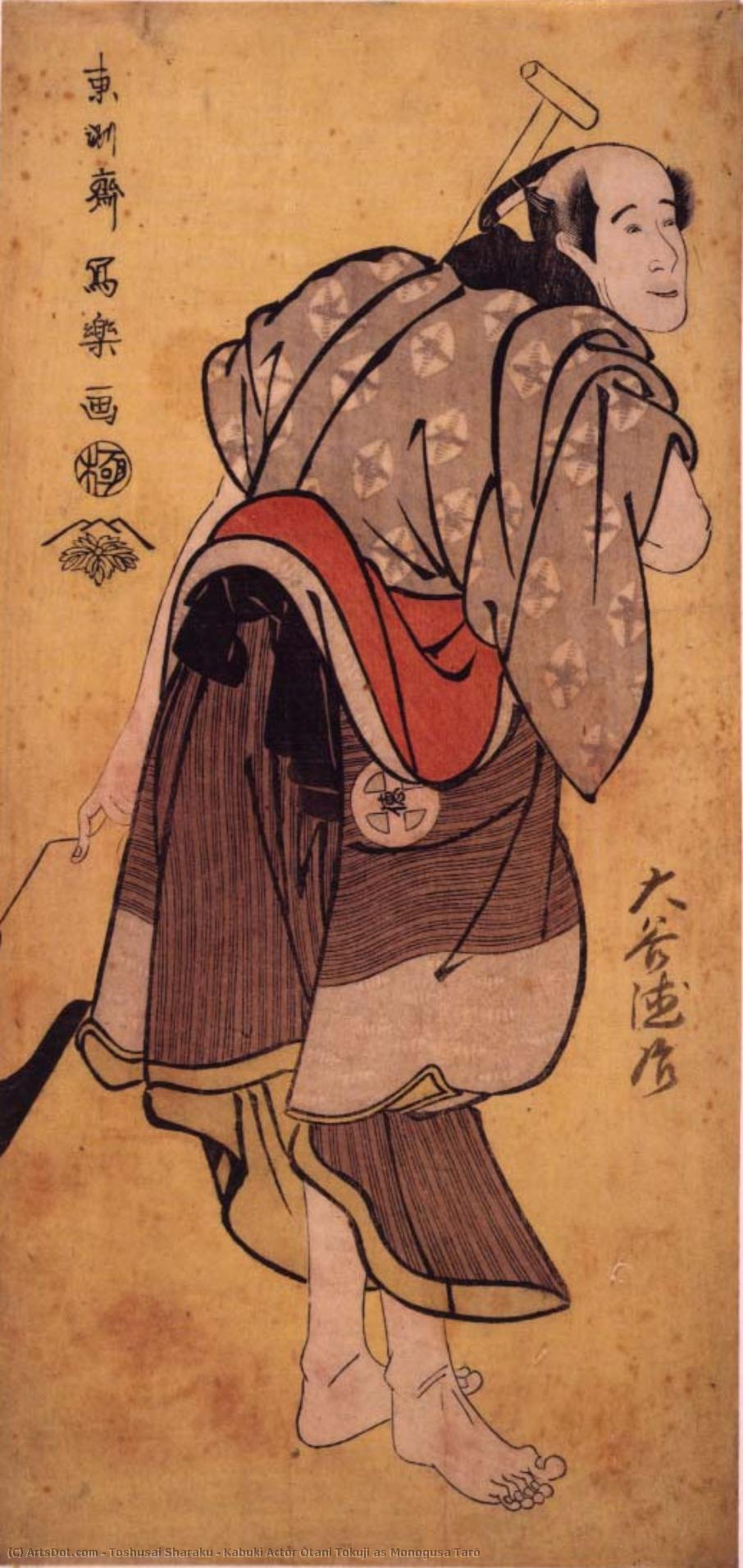 Kabuki Actor Ōtani Tokuji As Monogusa Tarō — Tōshūsai Sharaku