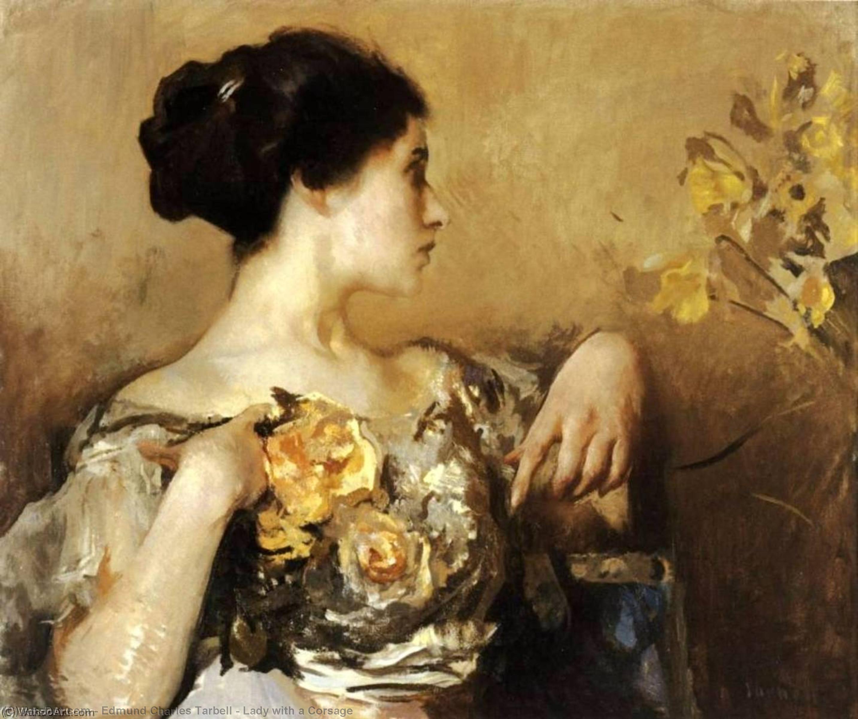 Lady With A Corsage — Edmund Charles Tarbell