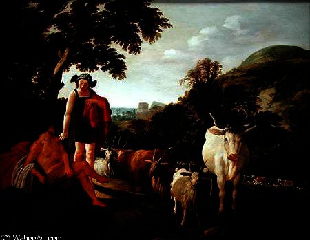 Mercury And Argus — Moyses Matheusz Van Uyttenbroeck