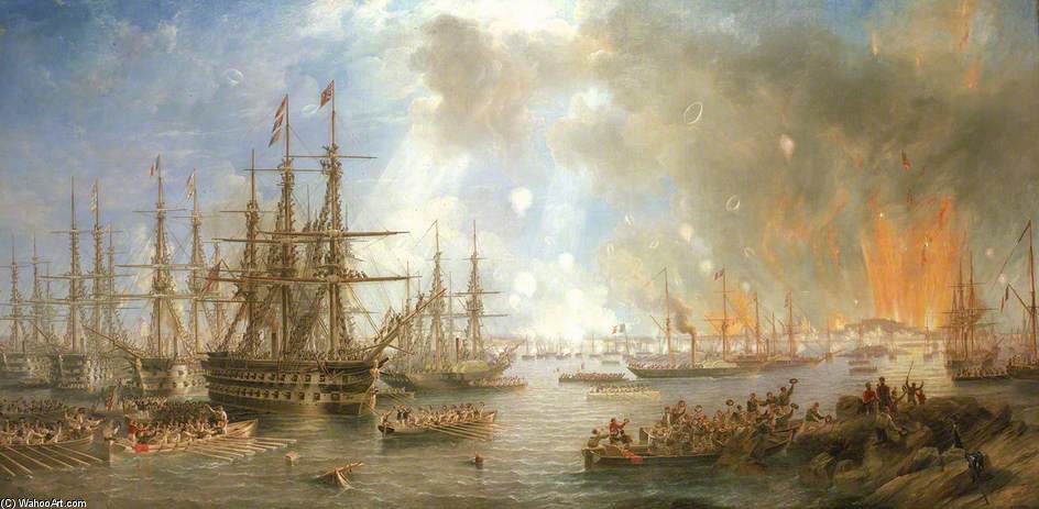 The Bombardment Of Sveaborg — John Wilson Carmichael