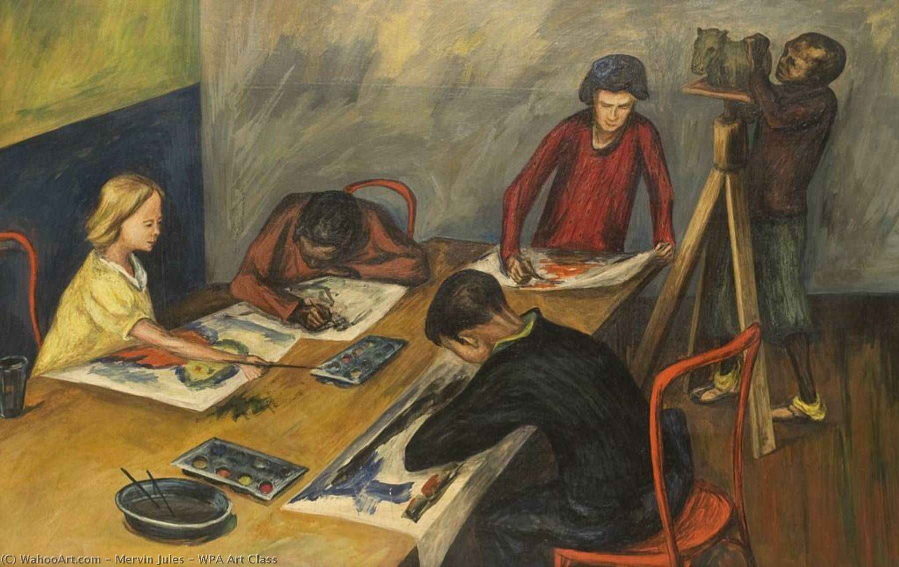 Wpa Art Class — Mervin Jules