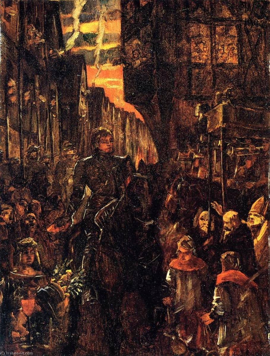 Einzug Friedrich Des Siegreichen In Heidelberg — Wilhelm Trübner