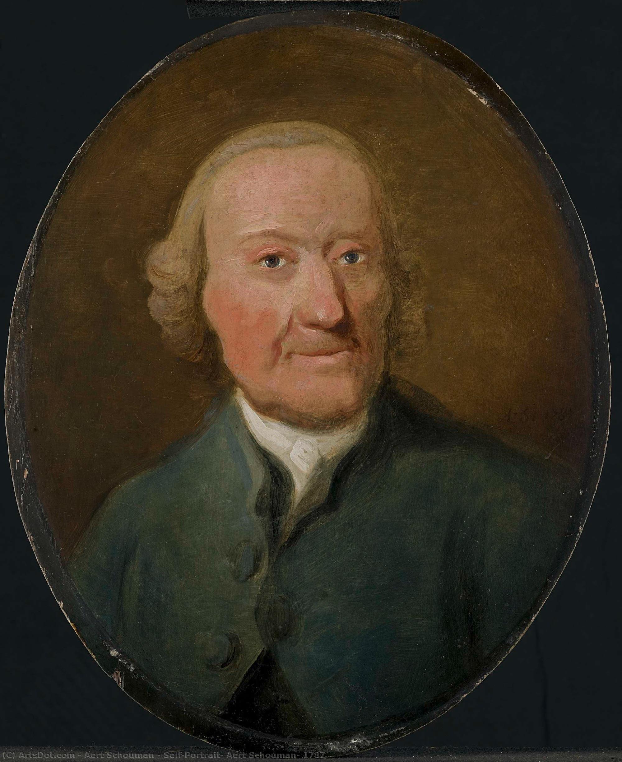 Self-portrait, Aert Schouman, 1787 — Aert Schouman