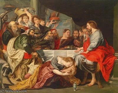 Christ Washing The Feet Of The Disciples — Willem Van Herp The Elder