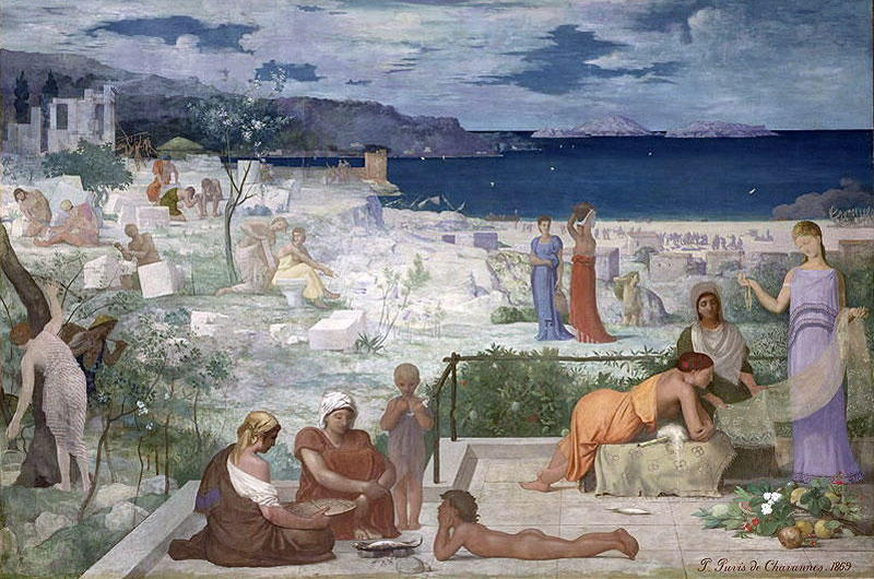 The Greek Colony, Marseille — Pierre Cécile Puvis De Chavannes