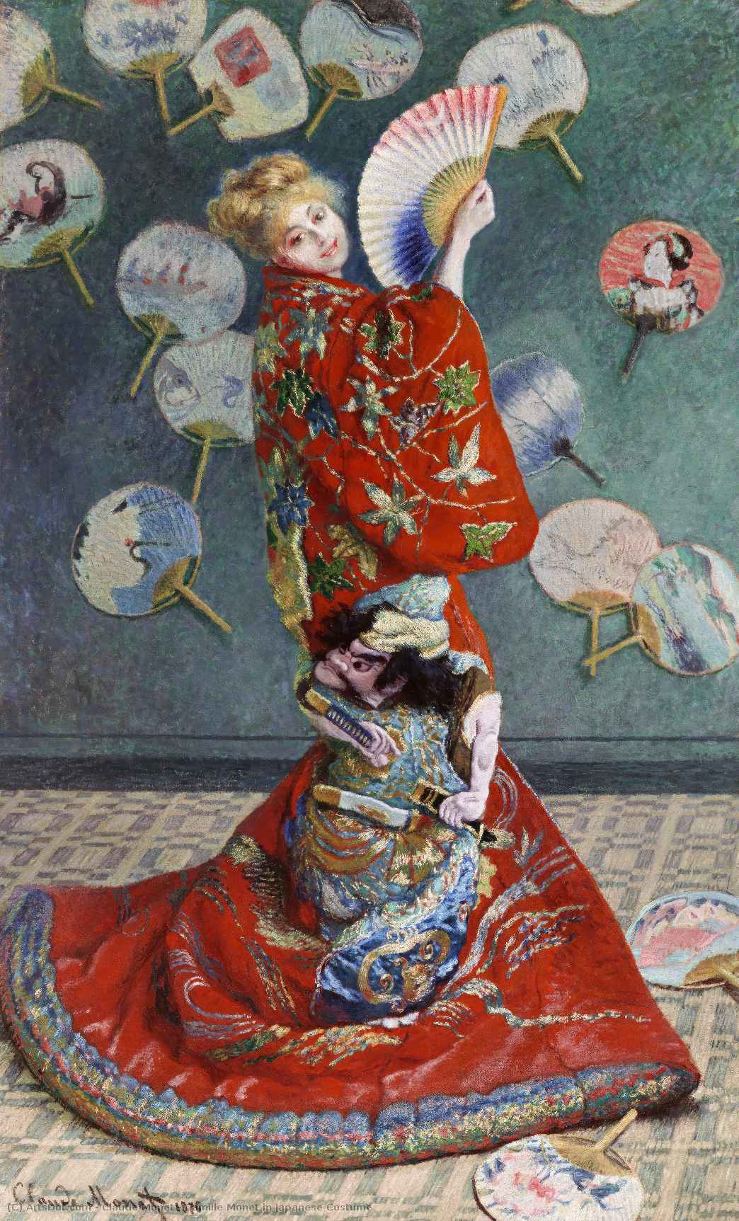 Camille Monet Con Traje Japonés — Claude Monet