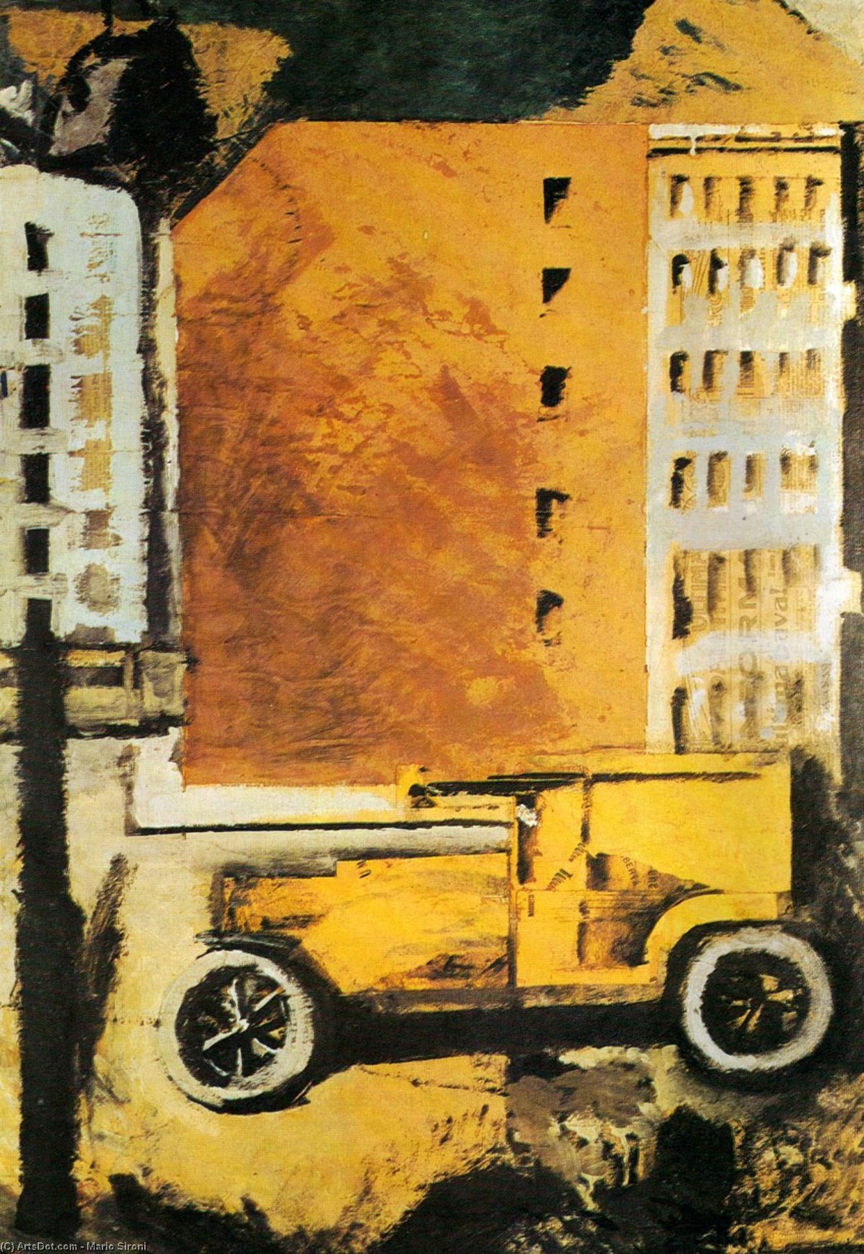 The Yellow Truck — Mario Sironi