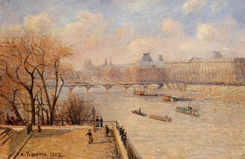 La Terraza Elevada Del Pont Neuf — Camille Pissarro