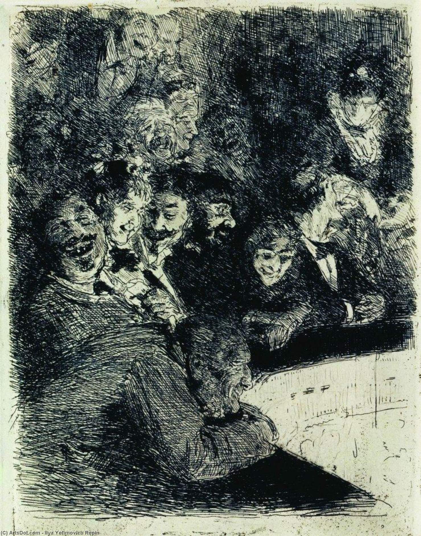 In The Upper Tier Of The Theater — Ilya Yefimovich Repin