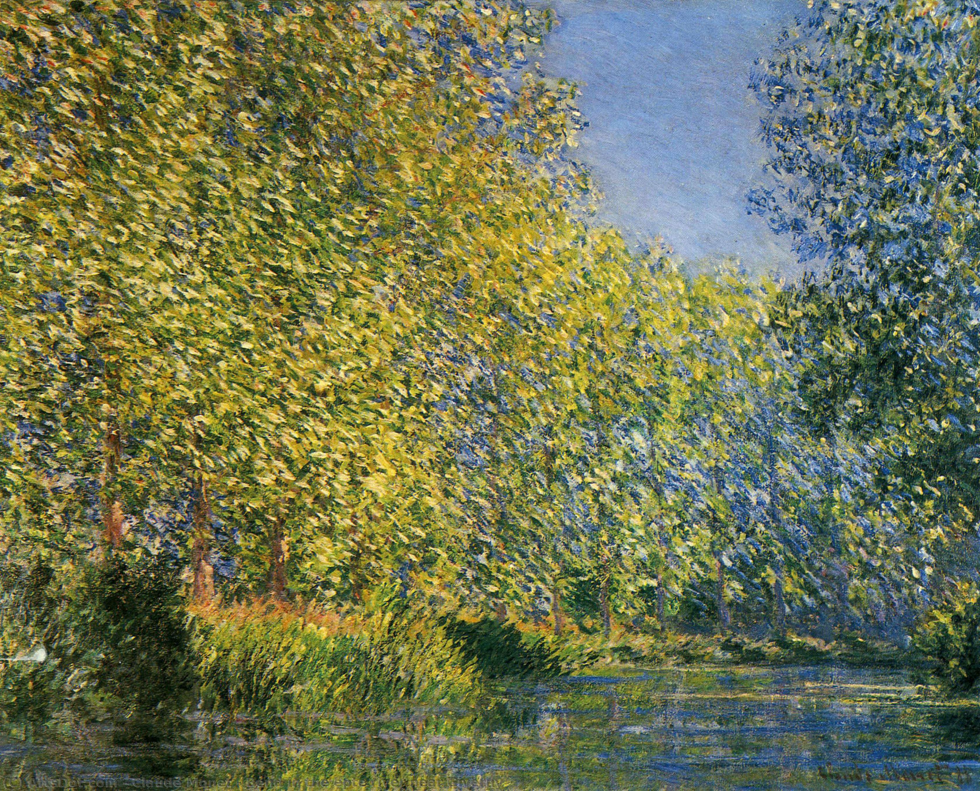 Bend In The Epte River Near Giverny — Claude Monet