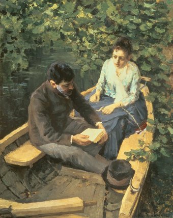 In The Boat — Konstantin Alexeievitch Korovin