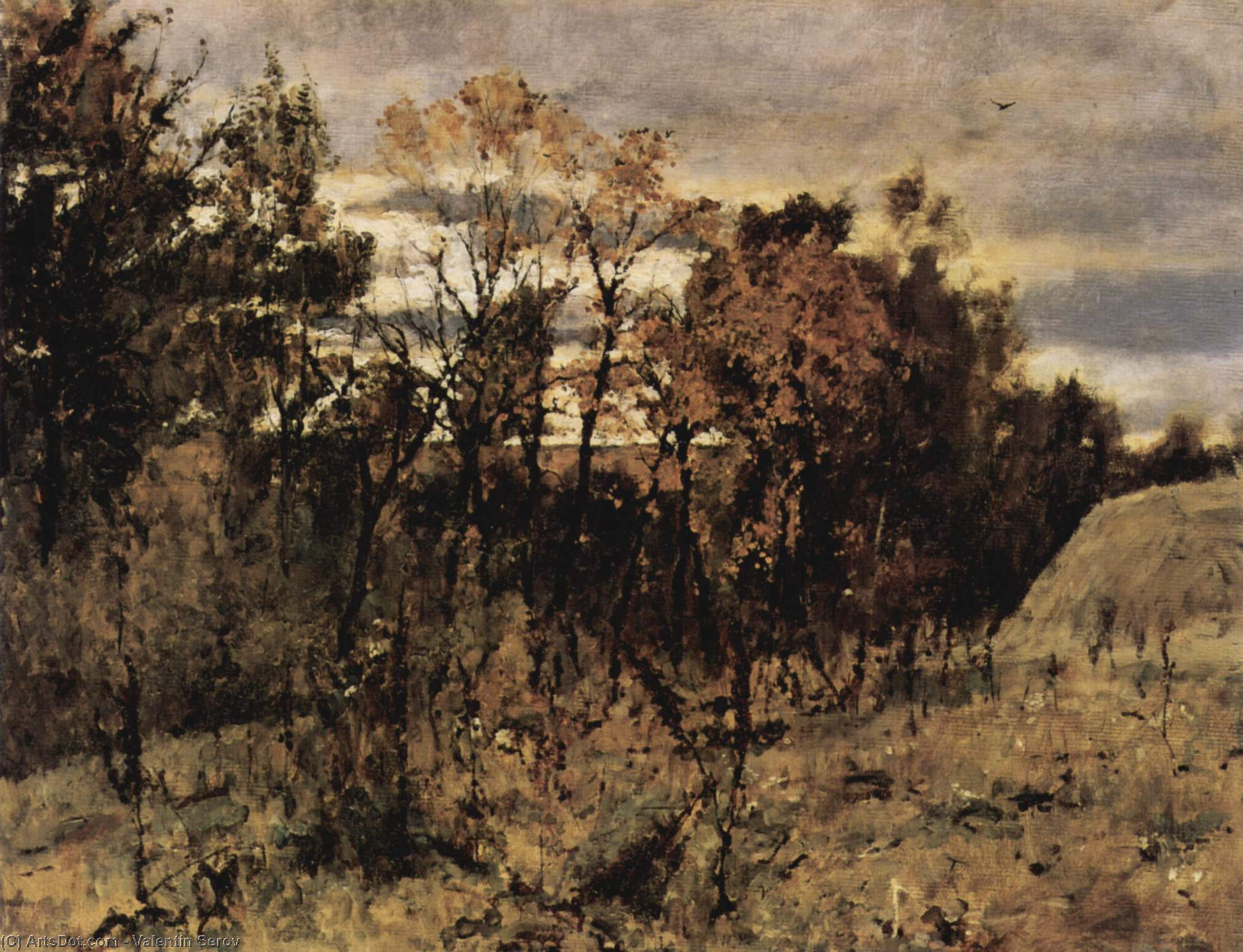 Autumn Evening. Domotkanovo — Valentín Aleksándrovich Sérov