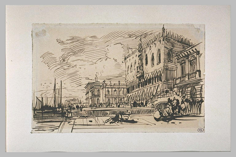 The Doge's Palace, Venice (study) — Richard Parkes Bonington