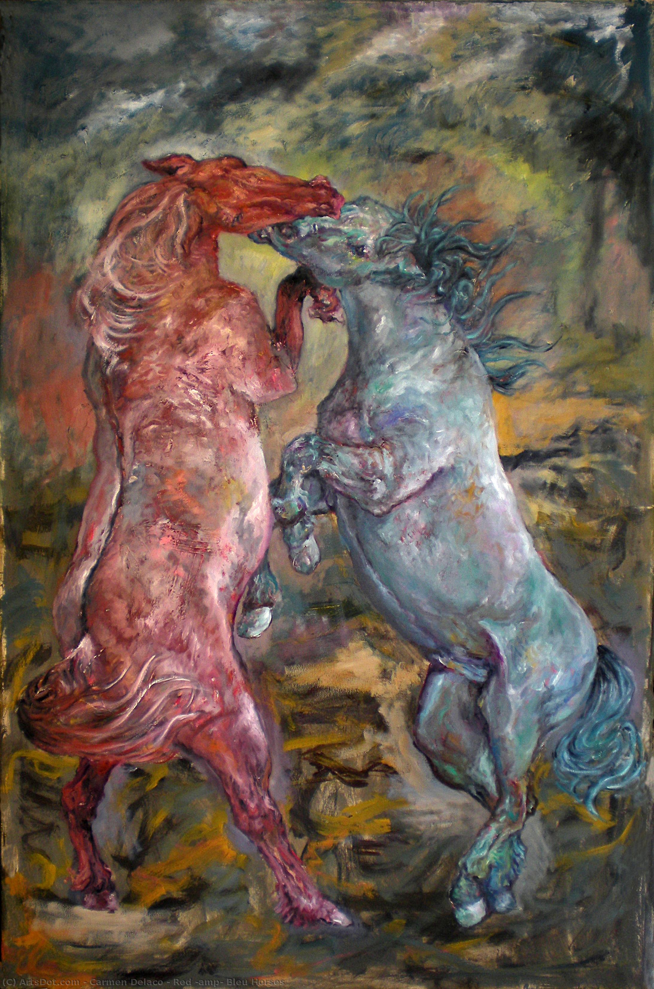 Red ^amp; Bleu Horses — Carmen Delaco