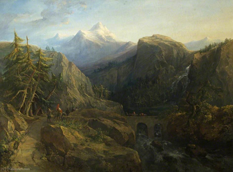 Eventide In The Italian Alps — George Arthur Fripp