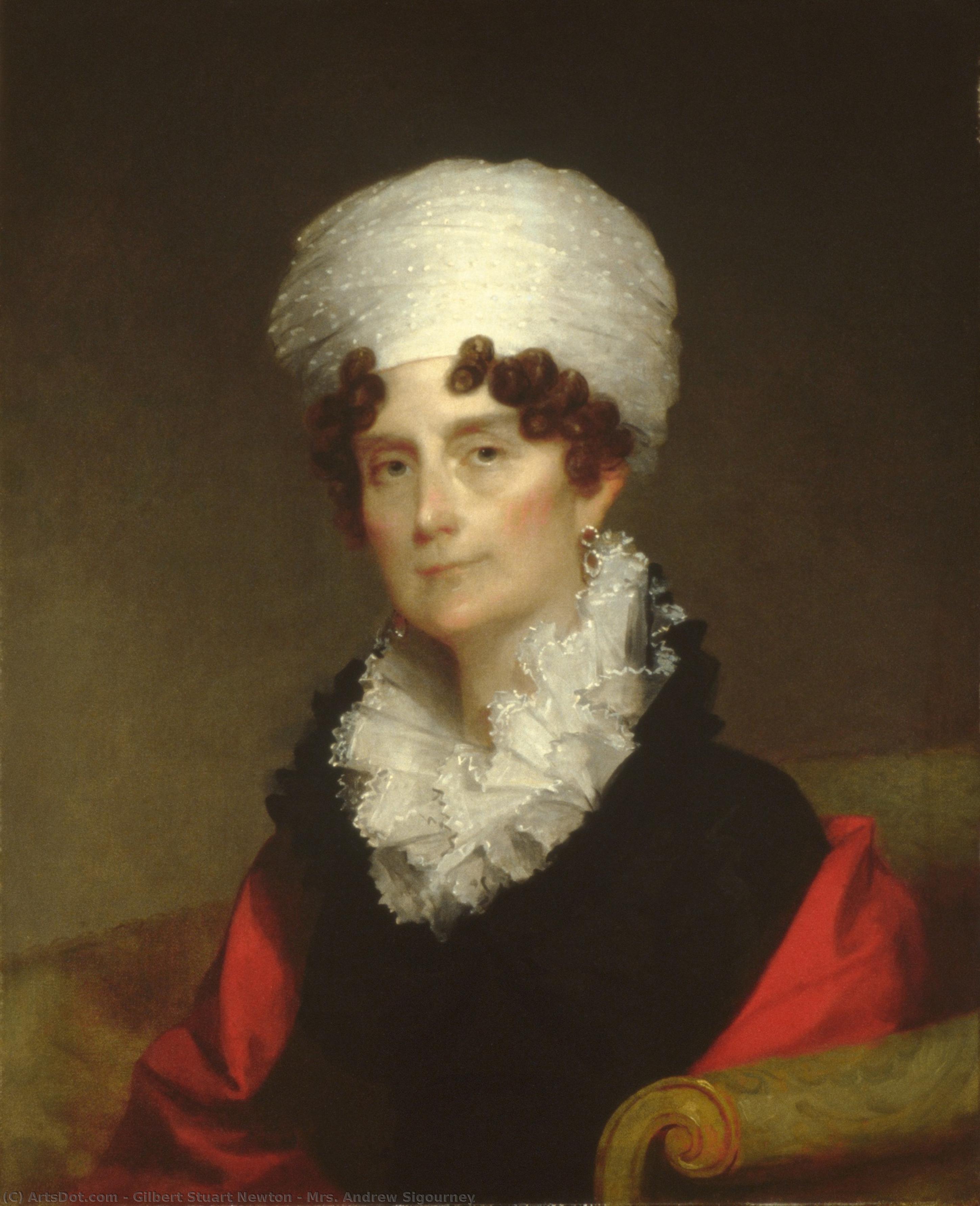 Mrs. Andrew Sigourney — Gilbert Stuart Newton