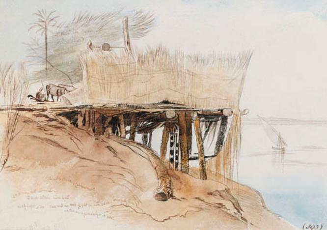 The Upper Nile, Toske, Egypt — Edward Lear