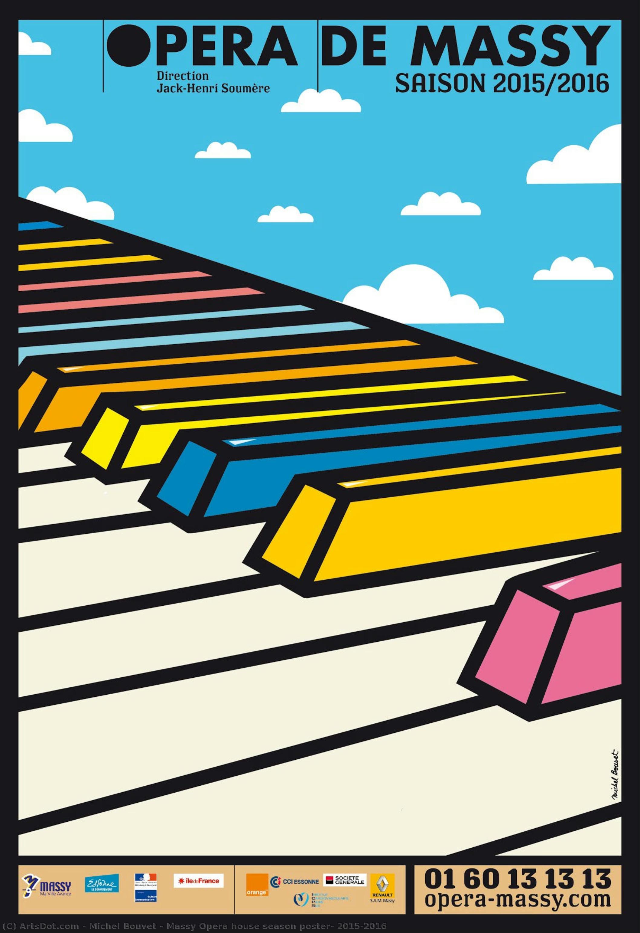 Massy Opera House Season Poster, 2015/2016 — Michel Bouvet