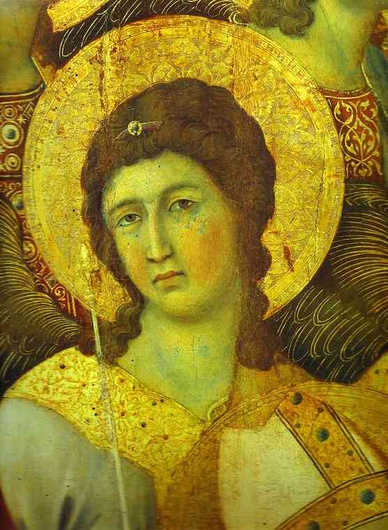 Maestó (front, Central Panel, Detail), An Angel — Дучио