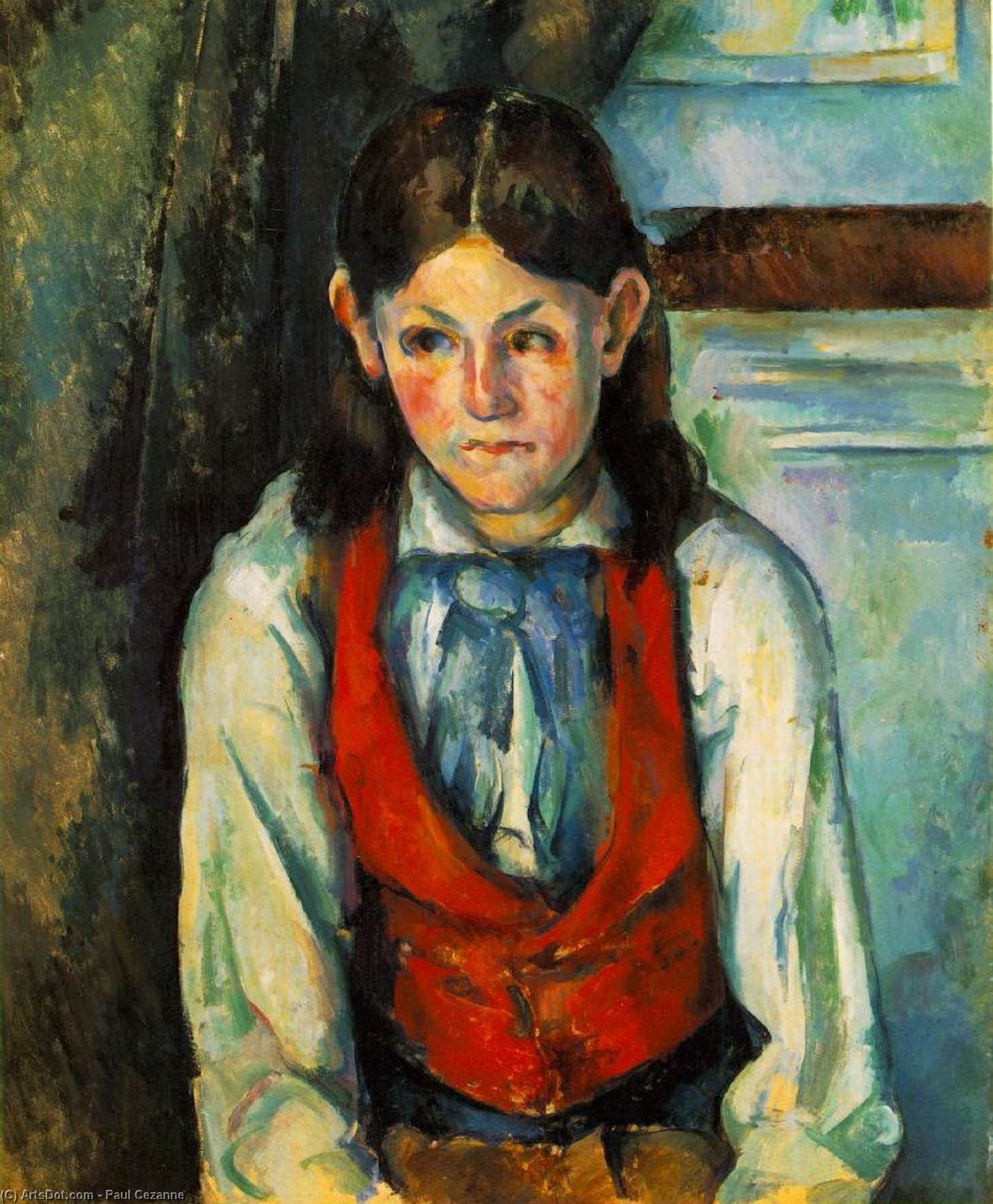 Boy In A Red Vest — Paul Cézanne