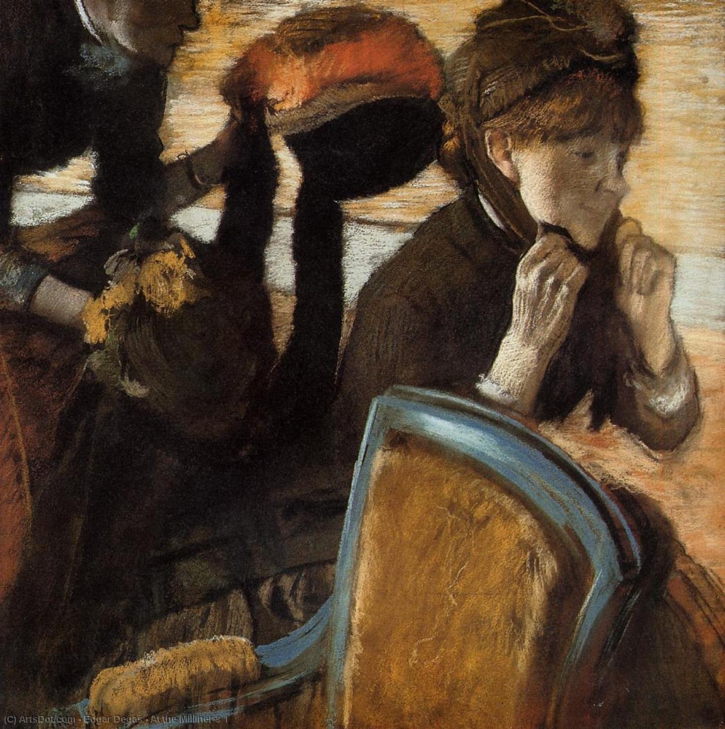 En El Atelier De Una Sombrerera 1 — Hilaire-germain-edgar Degas