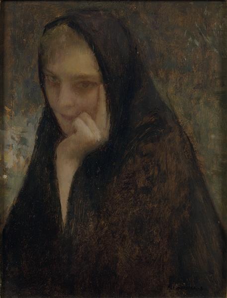 Portrait De Jeune Femme — Pascal-adolphe-jean Dagnan-bouveret