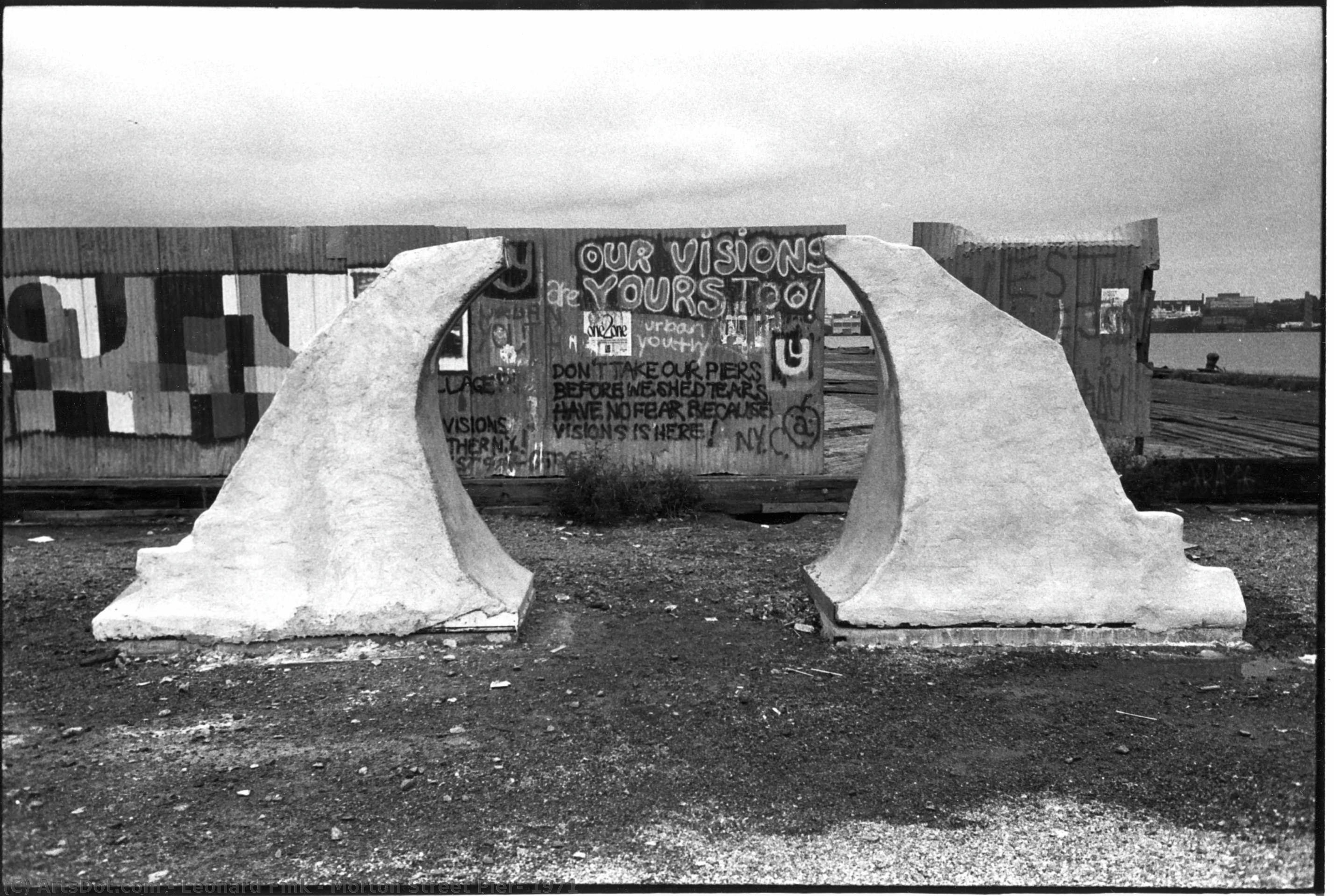 Morton Street Pier, 1971 — Leonard Fink