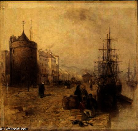 Figures On A Quay, Waterford — トーマス・クレスウィック