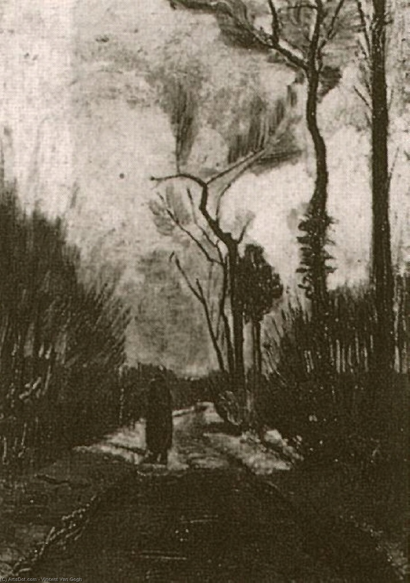 Lane In Autumn — Vincent Willem Van Gogh