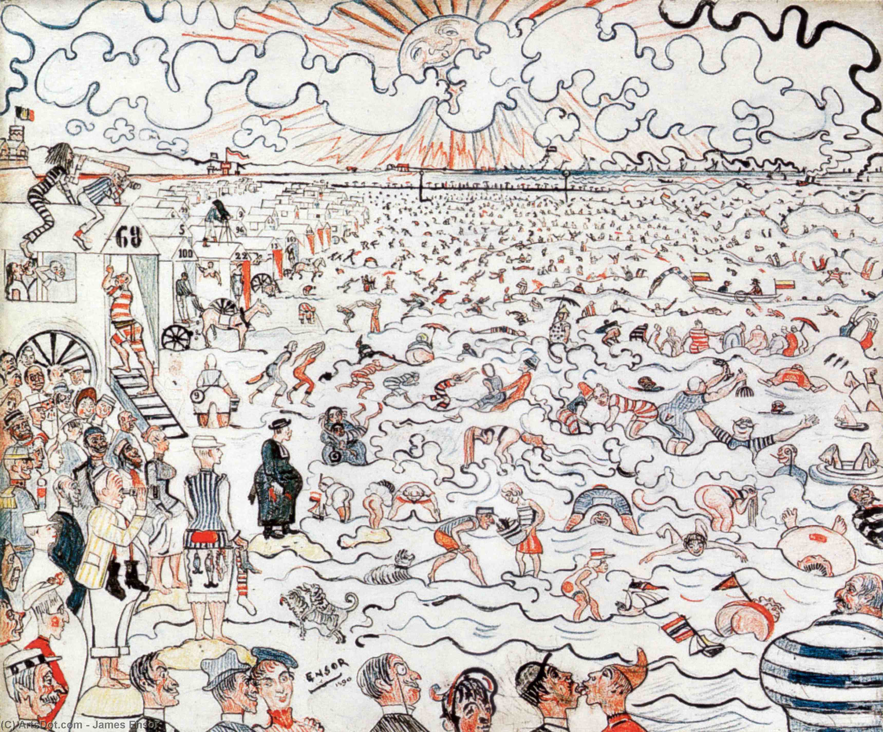The Baths At Ostend — ジェイムズ・エンソウ