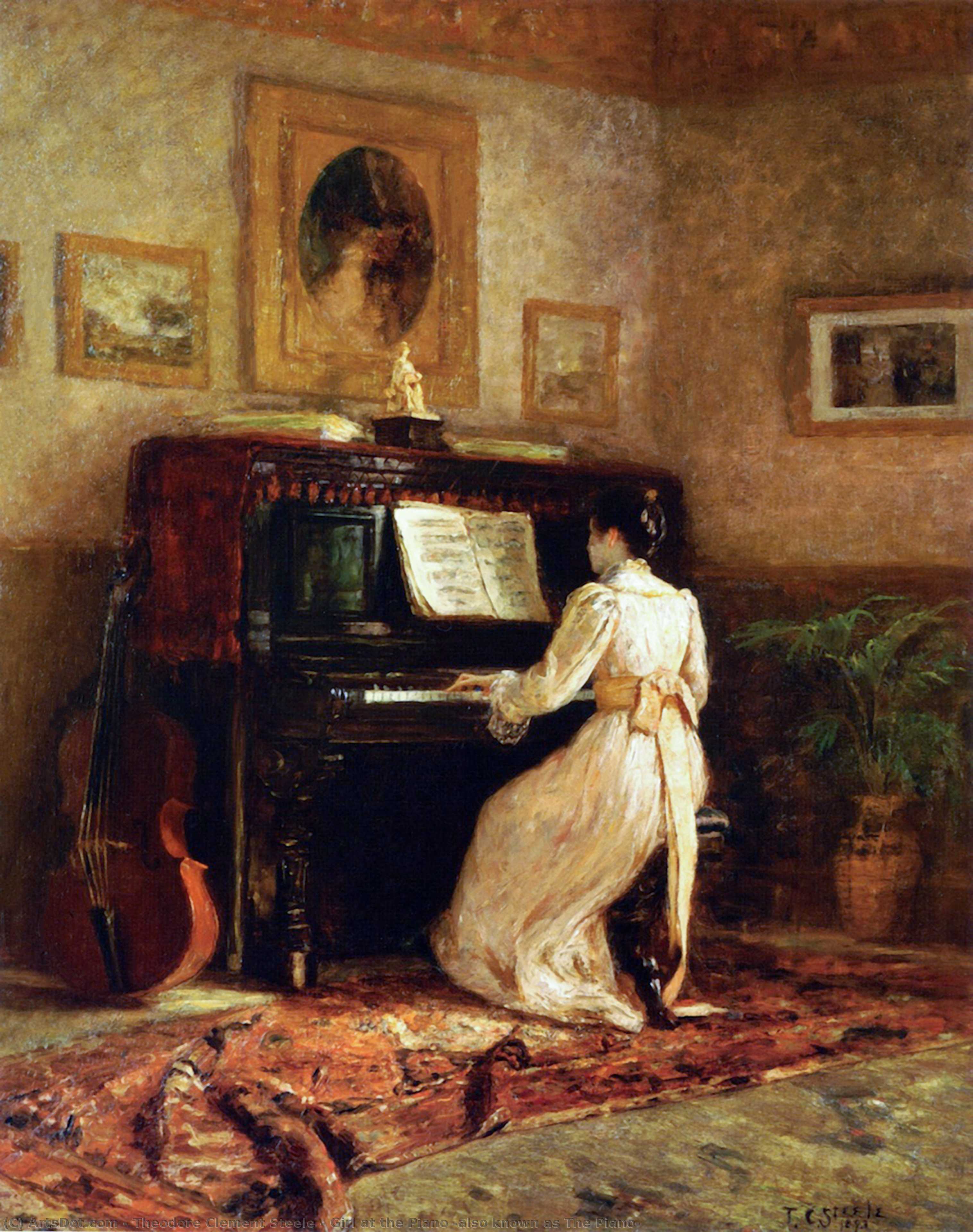 Girl At The Piano (also Known As The Piano) — Теодоре Клемент Стелл