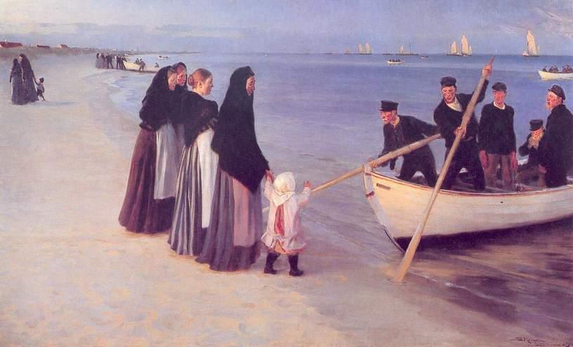 Pescadores En Skagen — Peder Severin Kroyer