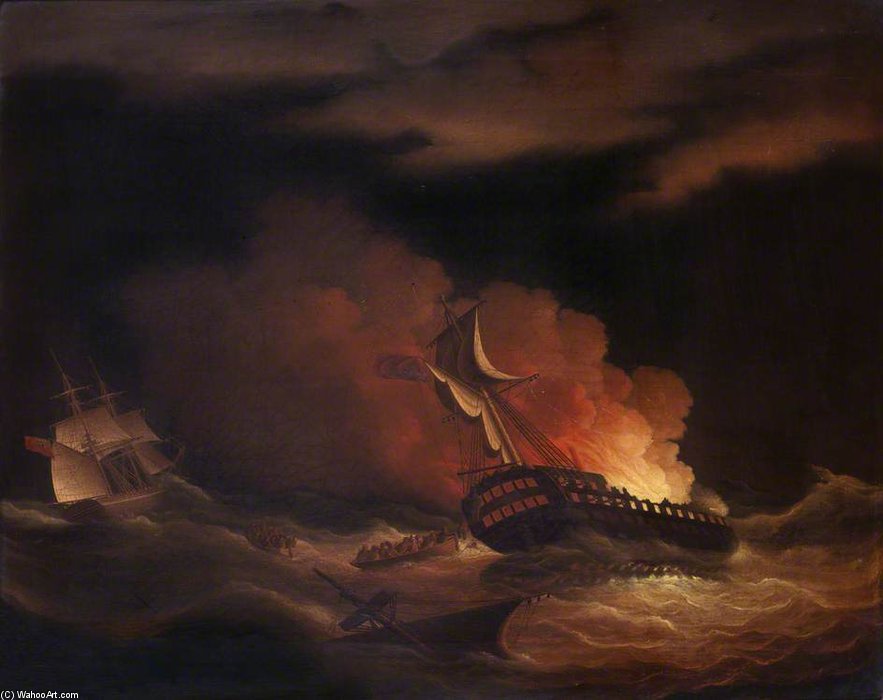 The Loss Of The East Indiaman 'kent' In The Bay Of Biscay — Thomas Buttersworth