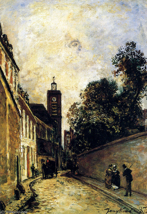 Rue De L Abbe De L Epee And The Church Of Saint James — Johan Barthold Jongkind