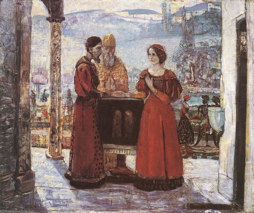 The Betrothal Of Mary — Gulacsy Lajos Kalman
