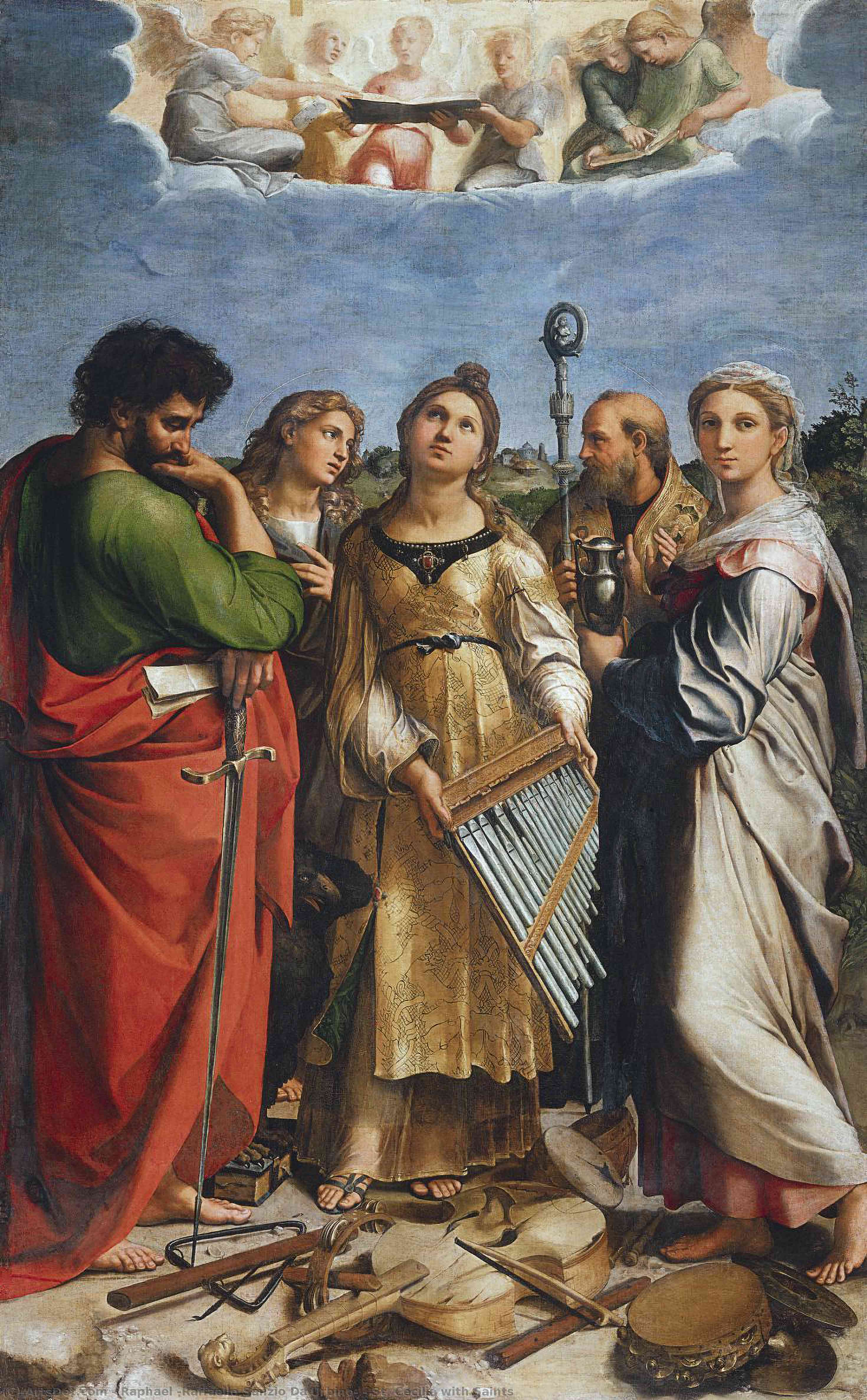 St. Cecilia With Saints — Рафаэль