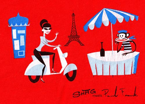 Paul Frank Meets Shag Tshirt — Josh Agle (shag)