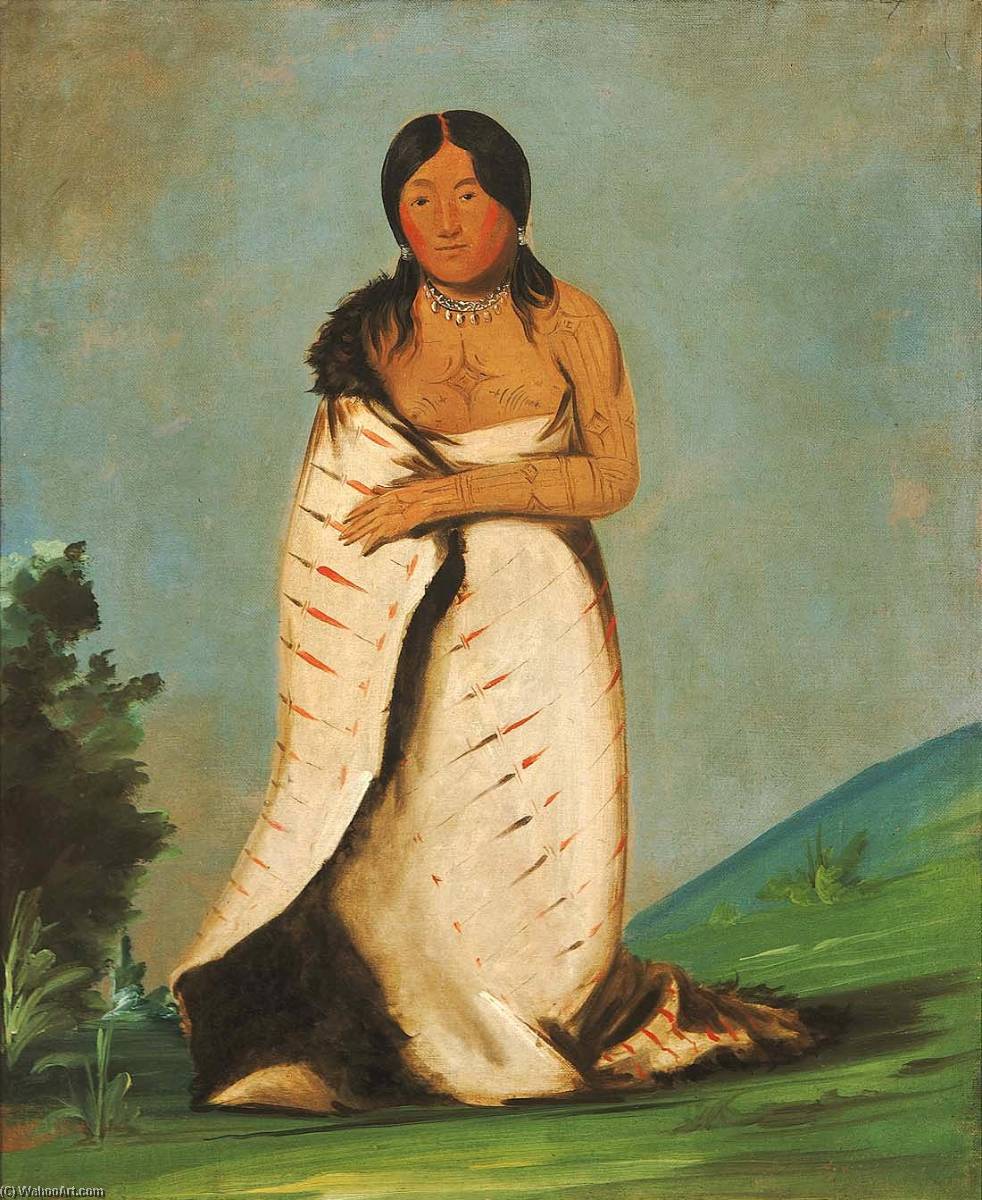 Hee Láh Dee, Fuente Pura, Esposa De The Smoke — George Catlin