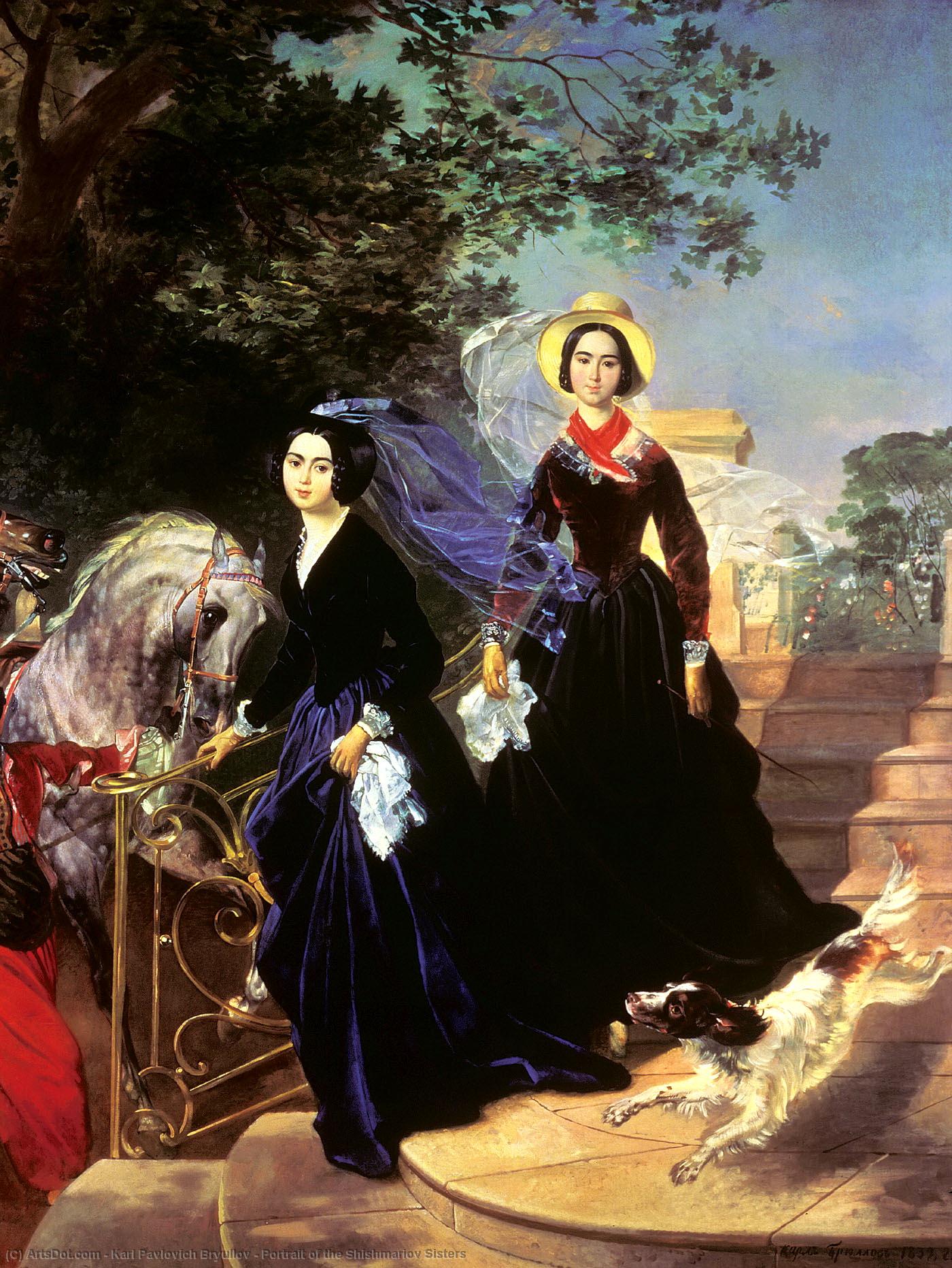 Portrait Of The Shishmariov Sisters — Karl Pavlovich Bryullov